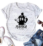 Kobe Memorial MAMBA Short Sleeve Women's Casual T-Shirts