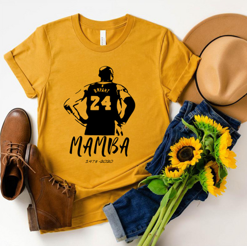 Kobe Memorial MAMBA Short Sleeve Women's Casual T-Shirts