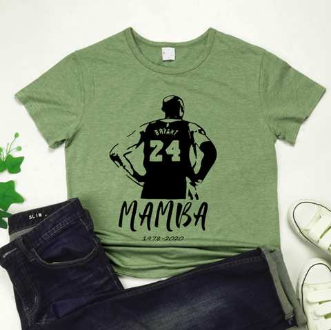 Kobe Memorial MAMBA Short Sleeve Women's Casual T-Shirts