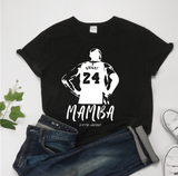 Kobe Memorial MAMBA Short Sleeve Women's Casual T-Shirts