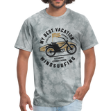 My Best Vacation Light Tees - grey tie dye